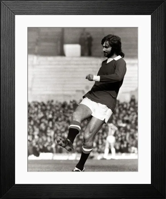 Framed Print : George Best Football Player - March 1972 of Manchester United Framed Print : George Best Football Player - March 1972 of Manchester United