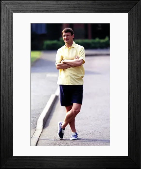 Framed Print : Teddy Sheringham May 1998 Manchester United football player Framed Print : Teddy Sheringham May 1998 Manchester United football player