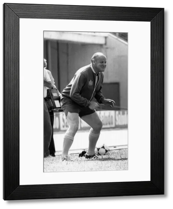 Framed Print : England Manager Ron Greenwood seen here during a training session in Bilbao Framed Print : England Manager Ron Greenwood seen here during a training session in Bilbao