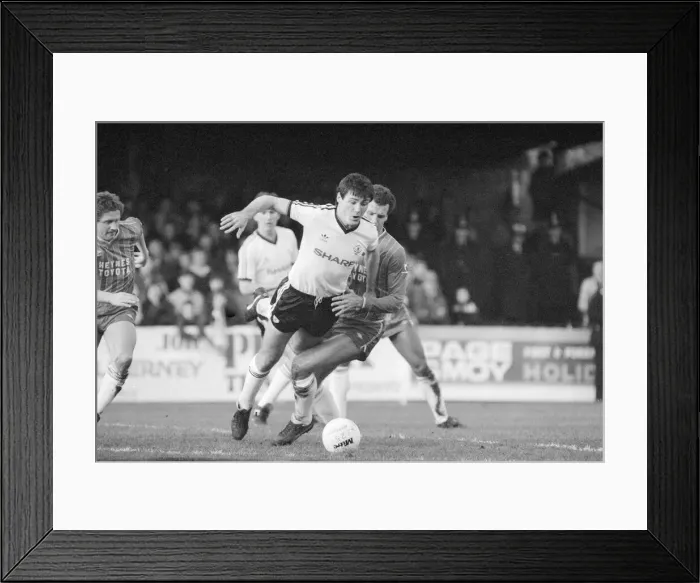 Framed Print : FA Cup Fourth Round match January 1984 Bournemouth 2 v Manchester United 0