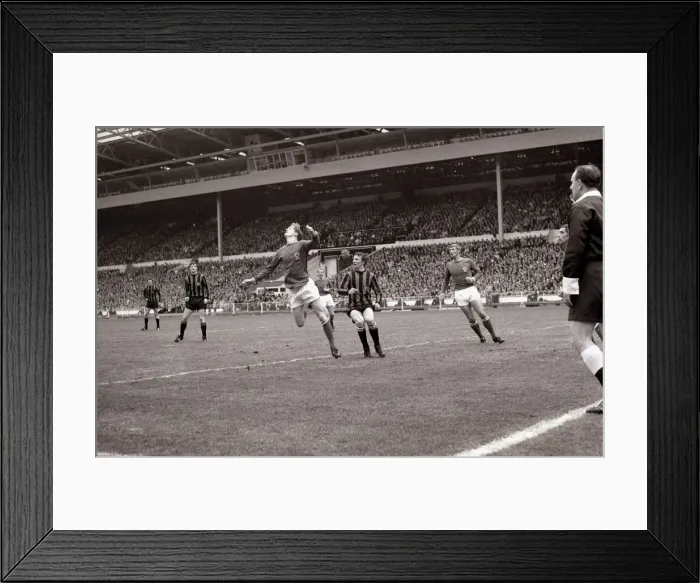 Framed Print : 1969 FA Cup Final at Wembley Stadium Manchester City 1 v Leicester City 0