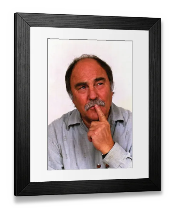 Framed Print : Jimmy Greaves Football TV Commentator October 1991