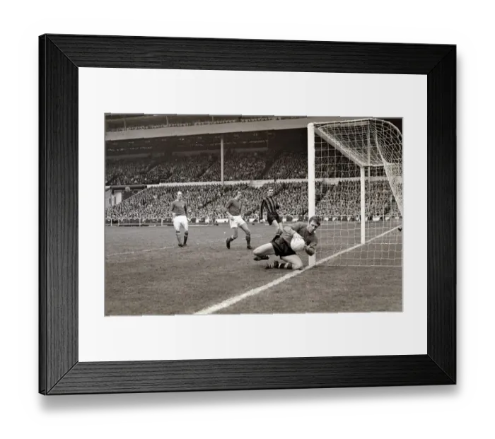 Framed Print : 1969 FA Cup Final at Wembley Stadium Manchester City 1 v Leicester City 0