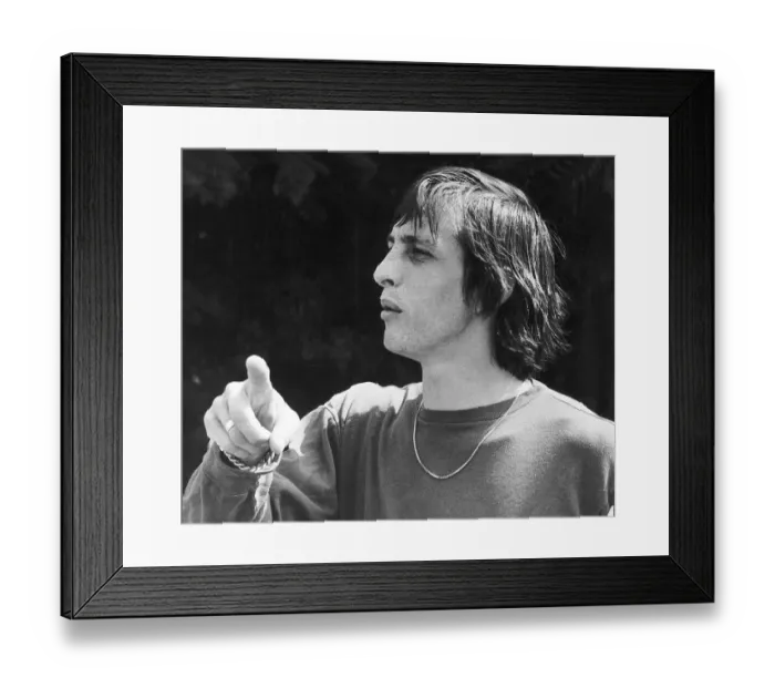 Framed Print : Johan Cruyff of Dutch team Ajax Amsterdam in training before they meet Panathenaikos of Framed Print : Johan Cruyff of Dutch team Ajax Amsterdam in training before they meet Panathenaikos of
