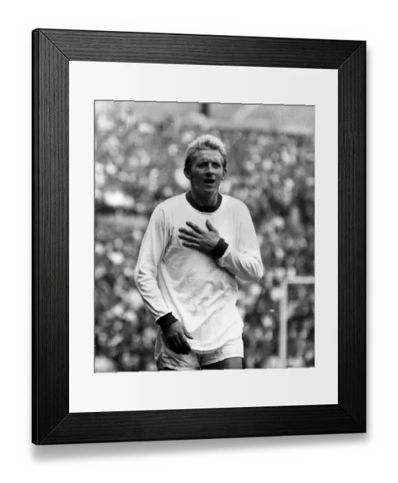 Framed Print : Denis Law of Manchester United in action during the league match against Crystal Palace