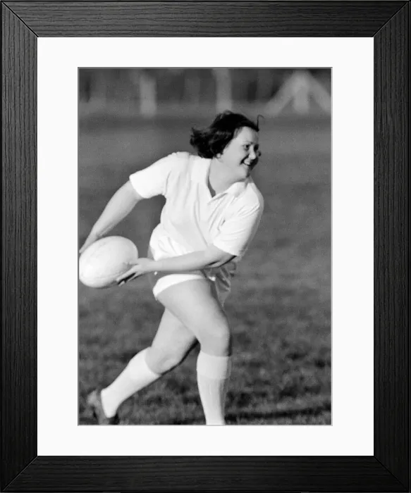 Framed Print : Katy Norman, female Rugby player chairman of Somerset young farmers club