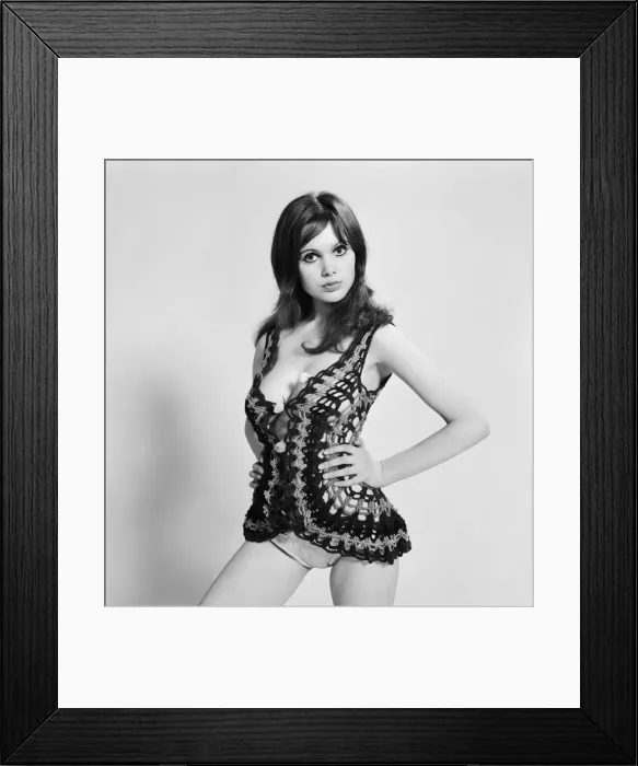 Framed Print : Model and horror film actress Madeline Smith poses in the studio. 25th March 1971 Framed Print : Model and horror film actress Madeline Smith poses in the studio. 25th March 1971