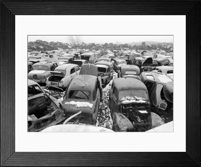 Framed Print : Jones Brothers, scrap metal dealers. c. 1960 Framed Print : Jones Brothers, scrap metal dealers. c. 1960