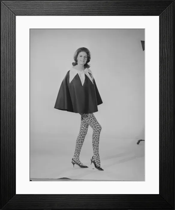 Framed Print : Reveille Fashion Feature Reveille Model Gloria James seen here modelling Skirt