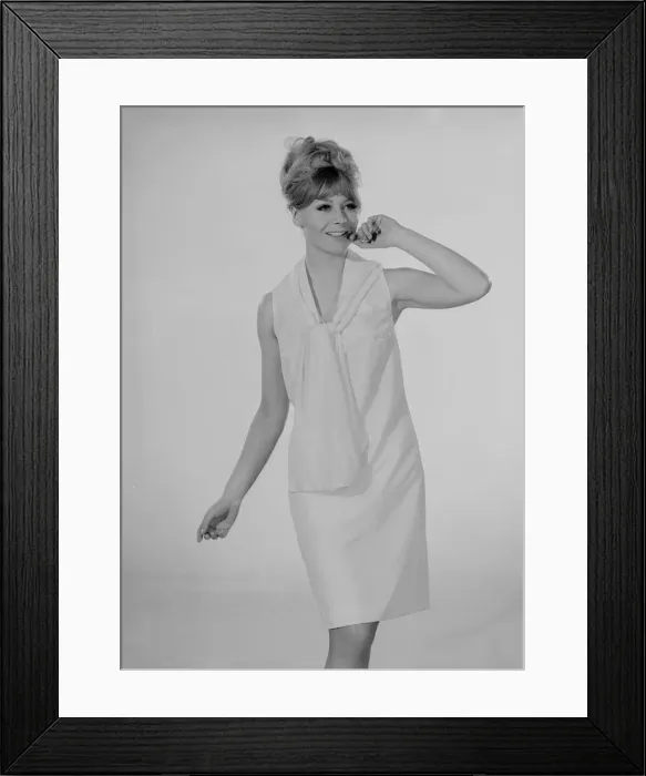 Framed Print : Reveille Fashion Feature Reveille model Marilyn Rickard seen here modelling