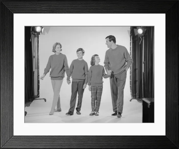 Framed Print : Reveille Models Peter Anthony Urula Moore John Norman and Andree Minter modelling Framed Print : Reveille Models Peter Anthony Urula Moore John Norman and Andree Minter modelling