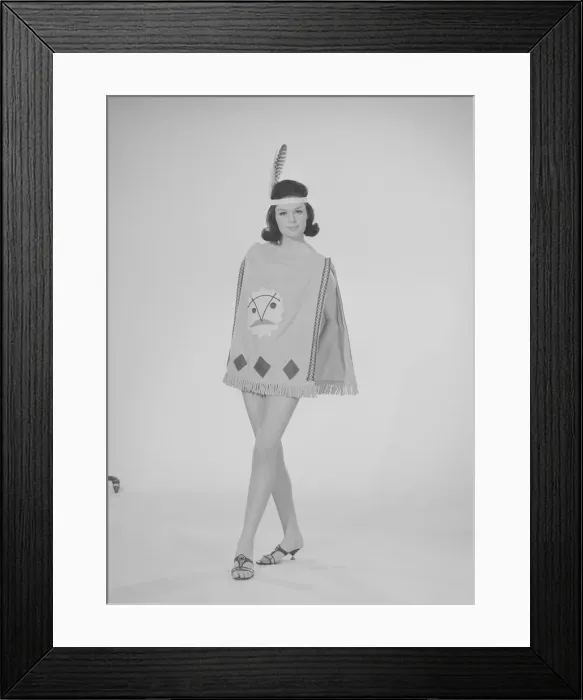 Framed Print : Reveille Fashion Feature Reveille Model Gloria Janes seen here modelling red Framed Print : Reveille Fashion Feature Reveille Model Gloria Janes seen here modelling red