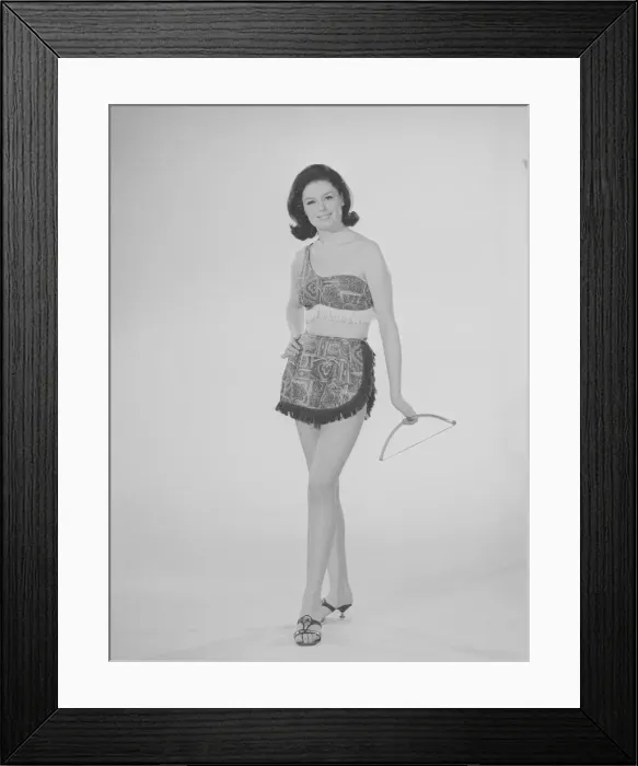 Framed Print : Reveille Fashion Feature Reveille Model Gloria Janes seen here modelling red Framed Print : Reveille Fashion Feature Reveille Model Gloria Janes seen here modelling red