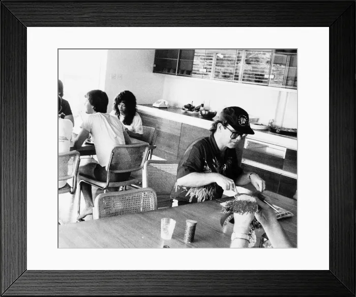Framed Print : Elton john the singrer man sitting dinner table eating Framed Print : Elton john the singrer man sitting dinner table eating