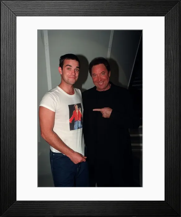 Framed Print : Tom Jones Singer February 98 At the Brit Awards were they will be performing