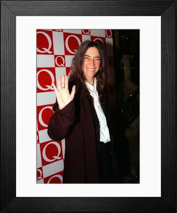 : Patti Smith at the Q Music Awards November 1997 The singer songwriter was presented with : Patti Smith at the Q Music Awards November 1997 The singer songwriter was presented with