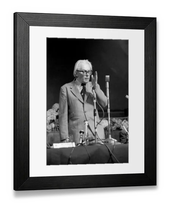 Framed Print : Engineers Union Conference: Employment Secretary Michael Foot spoke to the Amalgamated Framed Print : Engineers Union Conference: Employment Secretary Michael Foot spoke to the Amalgamated