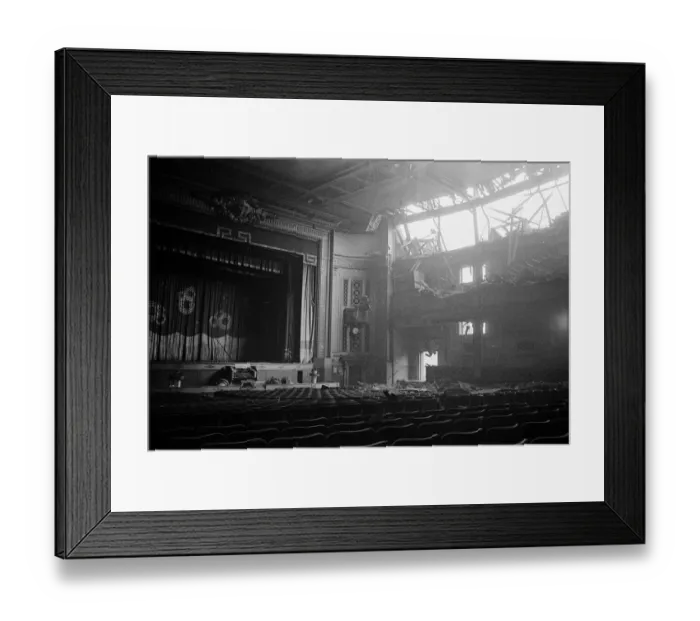 Framed Print : V2 Rocket incident at a N. F.s workshop, Ilford. 8th February 1945
