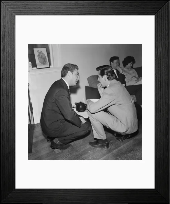 Framed Print : Larry Parnes (left) and John Kennedy (centre), Managers of singer Tommy Steele Framed Print : Larry Parnes (left) and John Kennedy (centre), Managers of singer Tommy Steele
