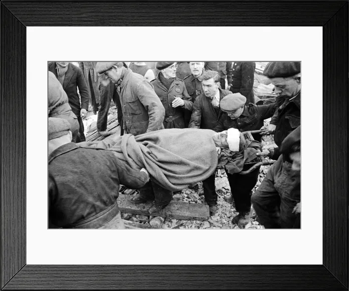 Framed Print : V2 Rocket incident at a paint factory, Downham Road, Hoxton. OPS N. F Framed Print : V2 Rocket incident at a paint factory, Downham Road, Hoxton. OPS N. F