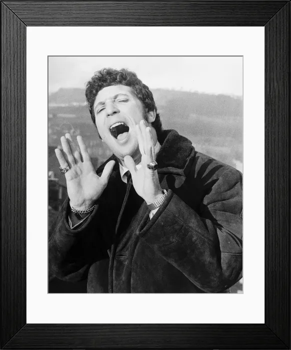 Framed Print : Tom Jones singer