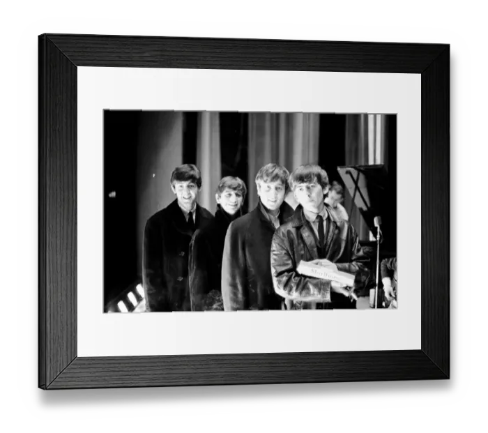 Framed Print : The Beatles pose for the cameras at the Odeon Cinema in Cheltenham. 1st November 1963 Framed Print : The Beatles pose for the cameras at the Odeon Cinema in Cheltenham. 1st November 1963