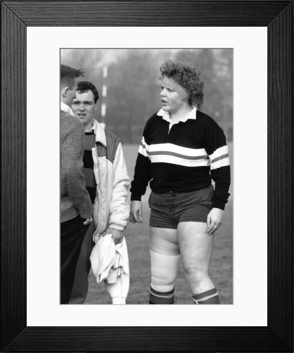 Framed Print : Annie Turner, an 11 stone student who terrorised opponents whilst playing Rugby for Framed Print : Annie Turner, an 11 stone student who terrorised opponents whilst playing Rugby for