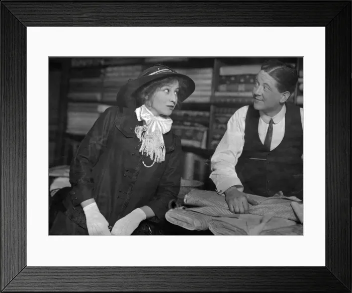 Framed Print : Scene from the theatre play Kipps. 6 March 1912 Framed Print : Scene from the theatre play Kipps. 6 March 1912