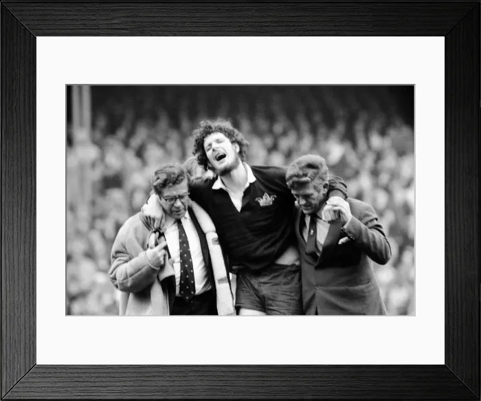 Framed Print : Varsity match between Oxford and Cambridge at Twickenham. J Framed Print : Varsity match between Oxford and Cambridge at Twickenham. J