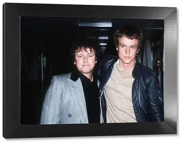 Donovan singer and his son Julian Jones at London Airport