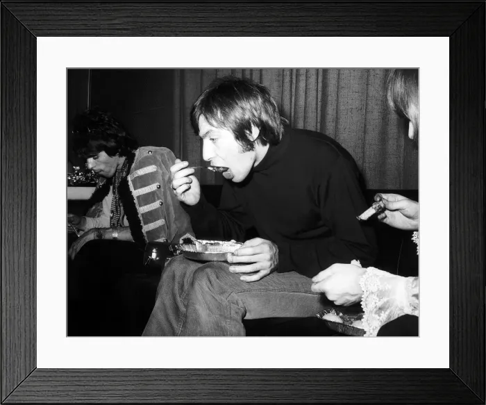 Framed Print : Rolling Stones Charlie Watts & Keith Richards sit in control room at Olympic Studios 19th Framed Print : Rolling Stones Charlie Watts & Keith Richards sit in control room at Olympic Studios 19th