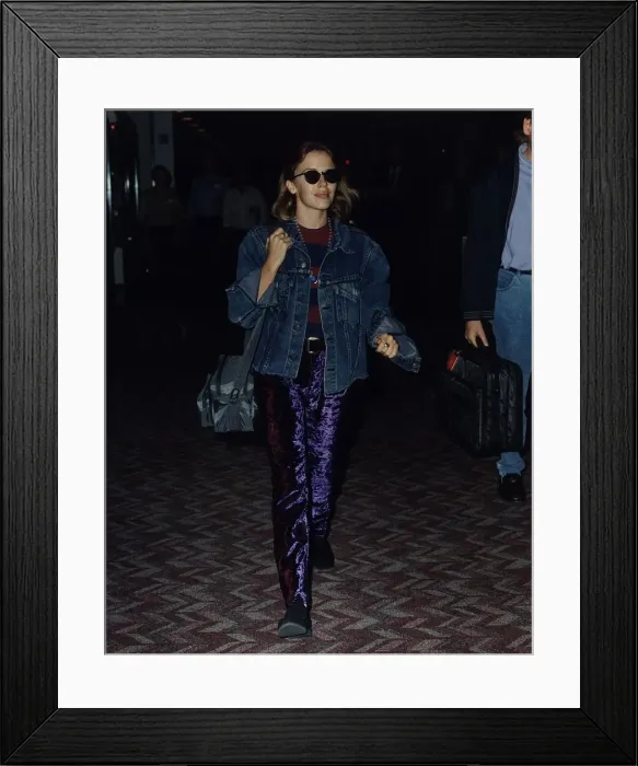 Framed Print : Kylie Minogue departs from London to New York on concorde Framed Print : Kylie Minogue departs from London to New York on concorde