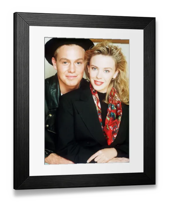 Framed Print : Jason Donovan and Kylie Minogue Framed Print : Jason Donovan and Kylie Minogue