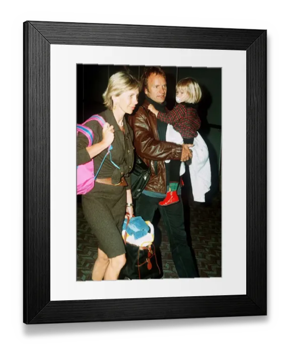 Framed Print : Sting Rock Singer