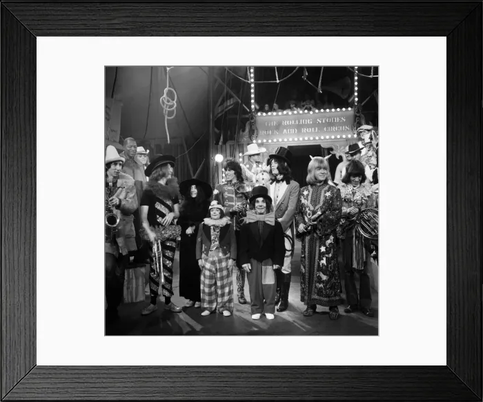 Framed Print : The Rolling Stones Rock n Roll Circus TV special, Intertel Studios Framed Print : The Rolling Stones Rock n Roll Circus TV special, Intertel Studios
