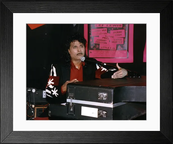 Framed Print : Little Richard at his press conference today at the Orange North End Crescent West London Framed Print : Little Richard at his press conference today at the Orange North End Crescent West London