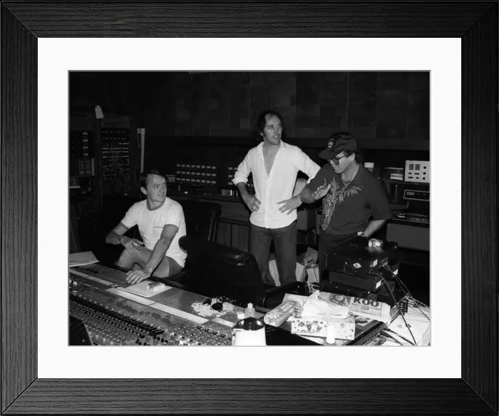  : Sir Elton John pictured in the recording studio on the Island of Monstserrat 1982 with