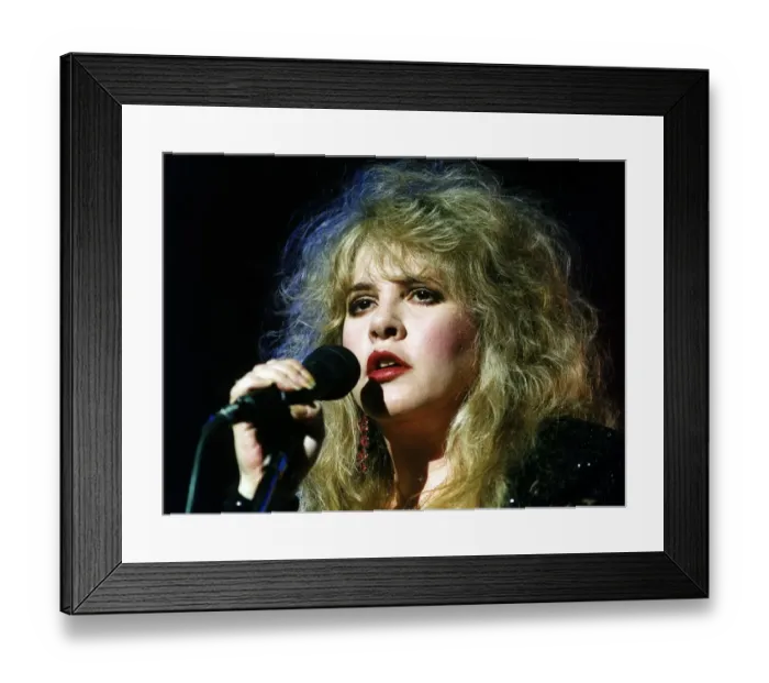 Framed Print : Stevie Nicks Pop Singer with Fleetwood Mac in concert at the Expo at Ghent in Belgium Framed Print : Stevie Nicks Pop Singer with Fleetwood Mac in concert at the Expo at Ghent in Belgium