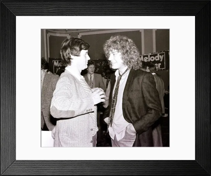 Framed Print : Monty Pythons Michael Palin seen here with Led Zeppelin Framed Print : Monty Pythons Michael Palin seen here with Led Zeppelin