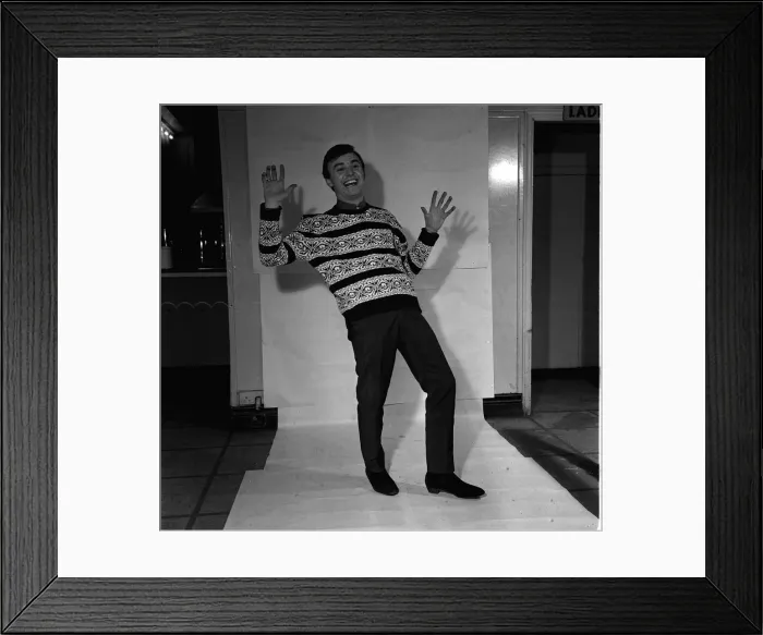 Framed Print : Gerry Marsden December 1963 of Gerry and the Pacemakers pop group Framed Print : Gerry Marsden December 1963 of Gerry and the Pacemakers pop group