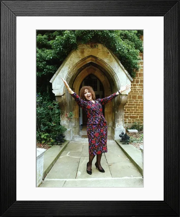 Framed Print : Cleo Laine singer with hands raised Framed Print : Cleo Laine singer with hands raised