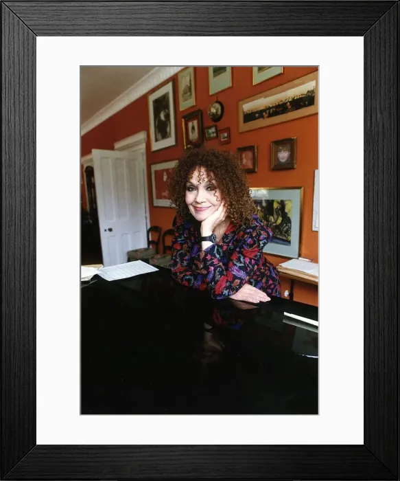 Framed Print : Cleo Laine singer in her home who was invited to sing with Frank Sinatra at the Royal Framed Print : Cleo Laine singer in her home who was invited to sing with Frank Sinatra at the Royal