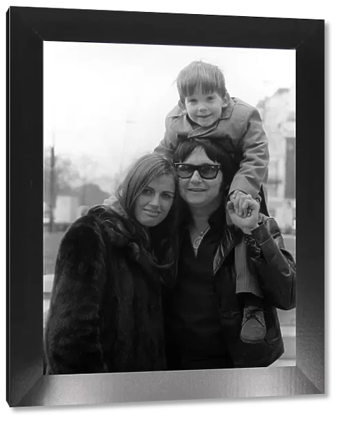 Roy Orbison with his wife Barbara Anne Marie April 1970 and his son Wesley