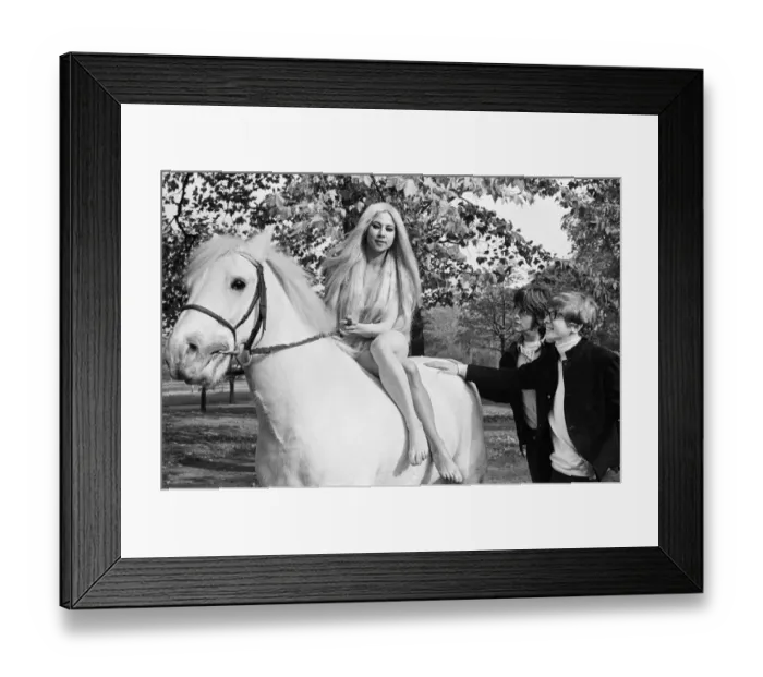 Framed Print : Peter and Gordon and Lady Godiva in Hyde Park, London