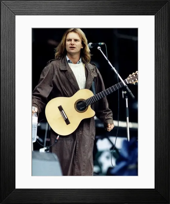 Framed Print : Sting in concert Pop singer Framed Print : Sting in concert Pop singer