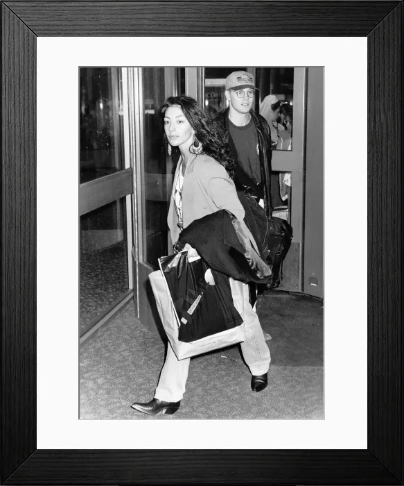 Framed Print : Jason Donovan Actor and Singer with girlfriend Danielle Gaha Framed Print : Jason Donovan Actor and Singer with girlfriend Danielle Gaha