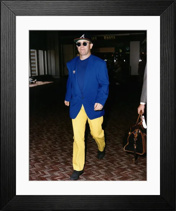 Framed Print : Elton John Pop star