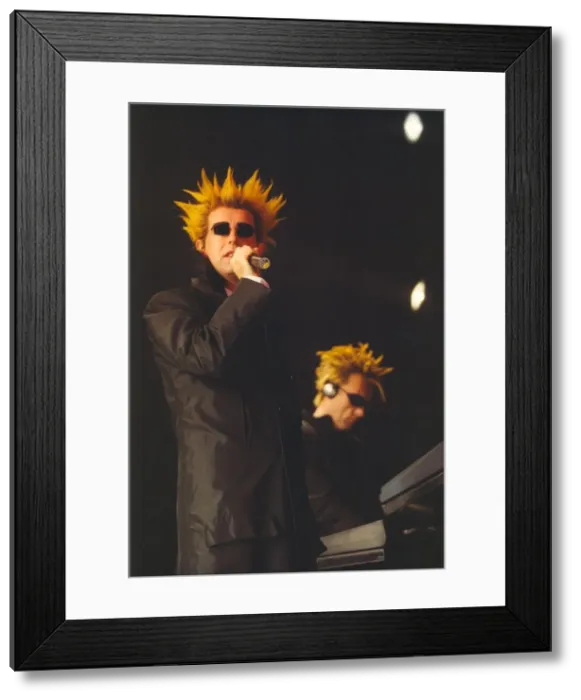 Framed Print : The Pets Shop Boys playing at the Newcastle Arena. Neil Tennant and Chris Lowe pictured Framed Print : The Pets Shop Boys playing at the Newcastle Arena. Neil Tennant and Chris Lowe pictured