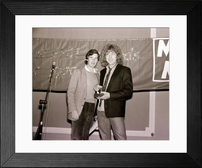 Framed Print : Monty Pythons Michael Palin seen here with Led Zeppelin Framed Print : Monty Pythons Michael Palin seen here with Led Zeppelin