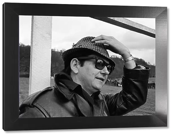 Roy Orbison America singer at a scramble bike meeting at Hawkstone Park, Shropshire